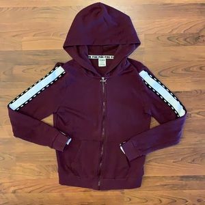 🧥 PINK VICTORIA’S SECRET  ZIP UP HOODIE SMALL 🧥